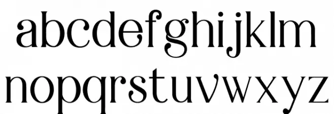 Braga फ़ॉन्ट लोअरकेस