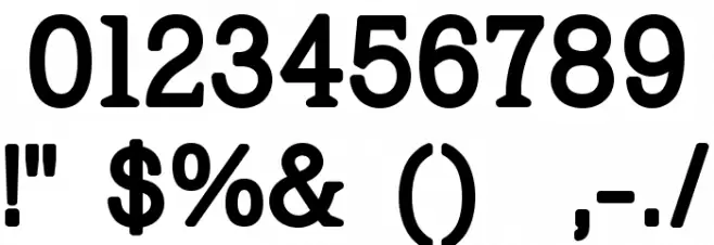 Braggart-Regular Font OTHER CHARS