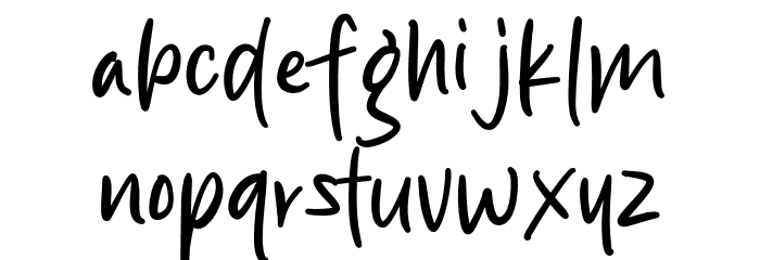 Braham Royal Font LOWERCASE