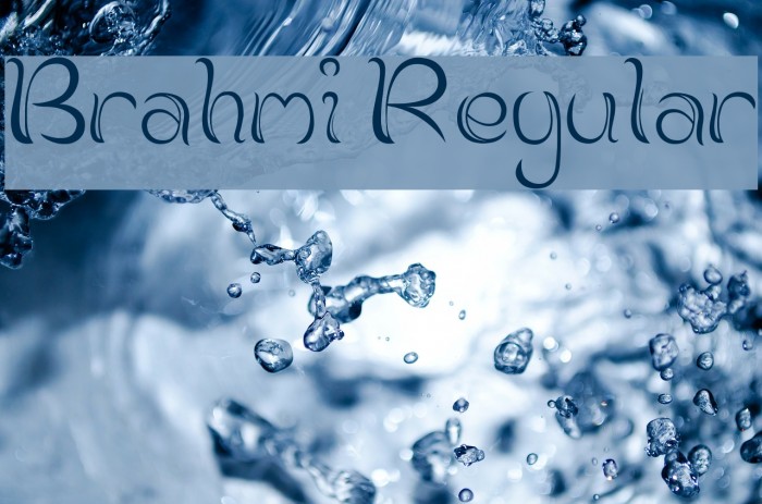 Brahmi Regular Font examples