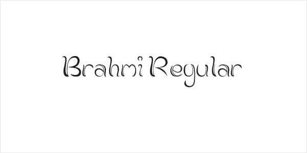 Brahmi Regular Logo