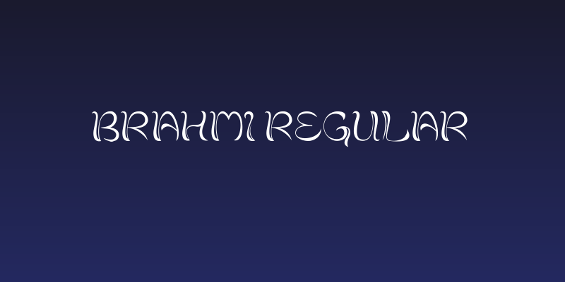 Brahmi Regular Social Header