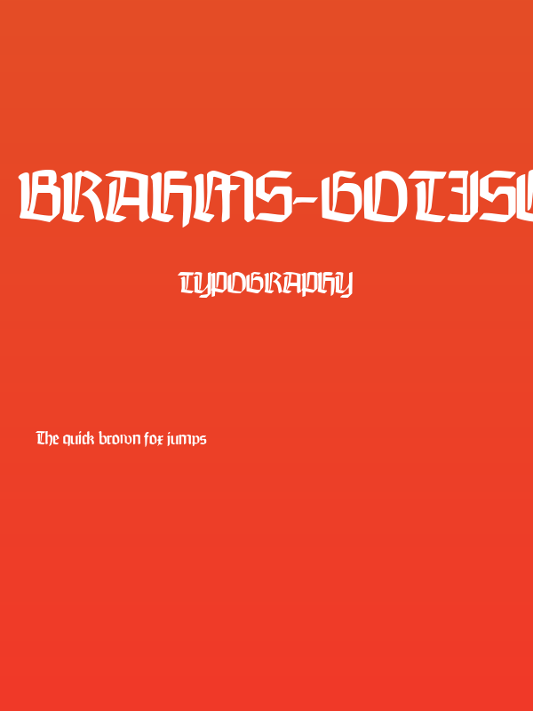 Brahms-Gotisch Poster