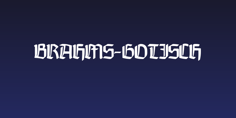 Brahms-Gotisch Social Header