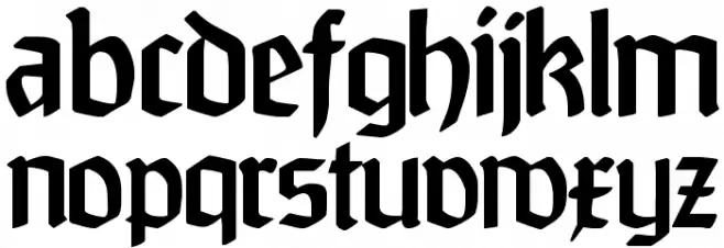 Brahms-Gotisch Font LOWERCASE