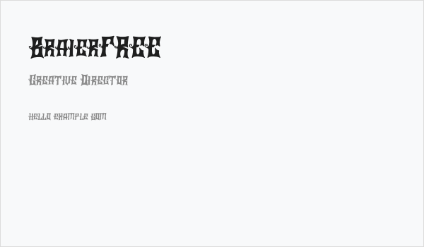 BraierFREE Business Card