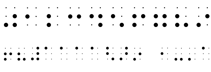 Braile-font Font OTHER CHARS