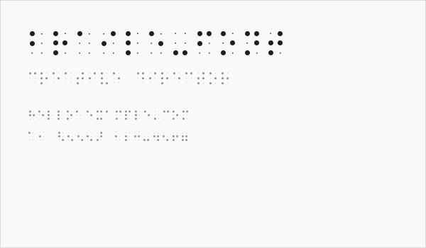 Braile-font Business Card