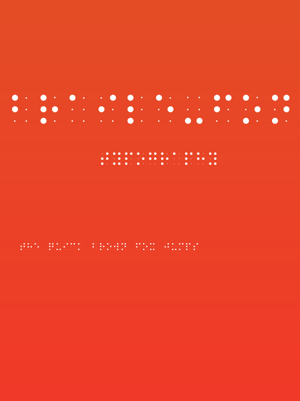 Braile-font Poster