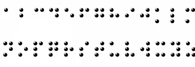 Braille 3D 字体 大写