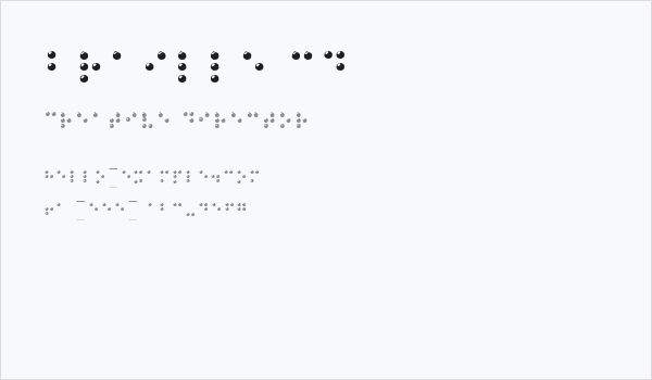 Braille 3D Business Card