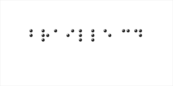 Braille 3D Logo