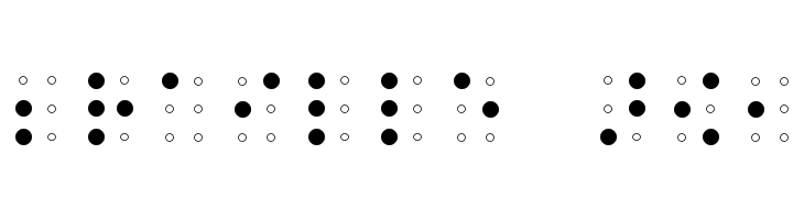 Braille AOE  免费字体下载