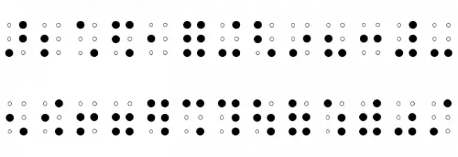 Braille AOE Fonte MAIÚSCULAS