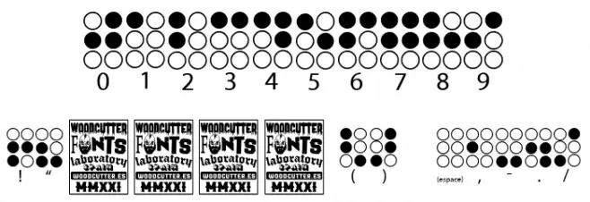 Braille Alphabet Fonte OUTROS PERSONAGENS