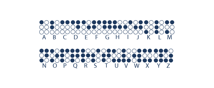 Braille Alphabet Uppercase