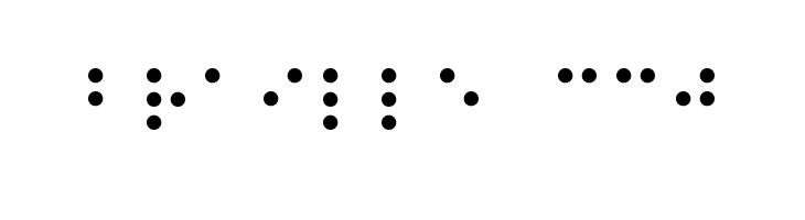 Braille CC0  Frei Schriftart Herunterladen