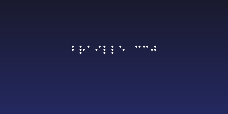 Braille CC0 Social Header