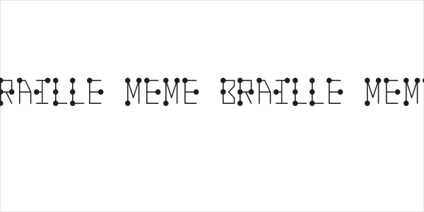 Braille Meme Braille-Meme Logo