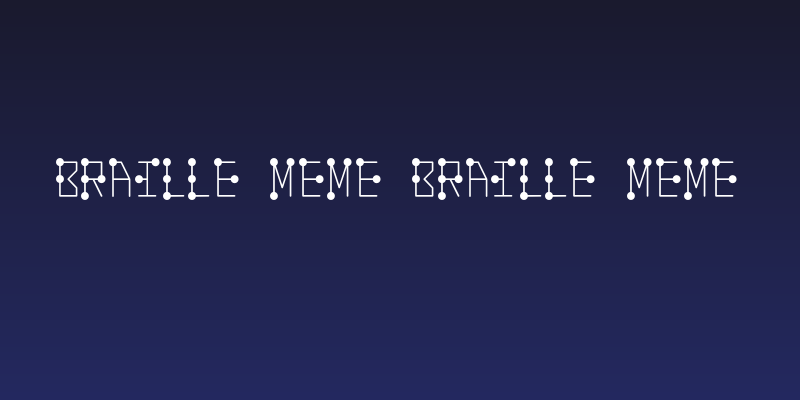 Braille Meme Braille-Meme Social Header