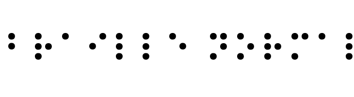 Braille Normal  baixar fontes gratis