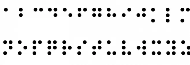 Braille Normal 字体 大写