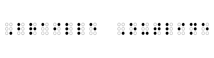 Braille Outline  Скачать бесплатные шрифты