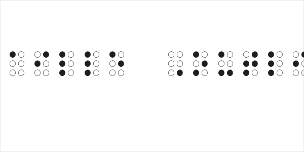 Braille Outline Logo