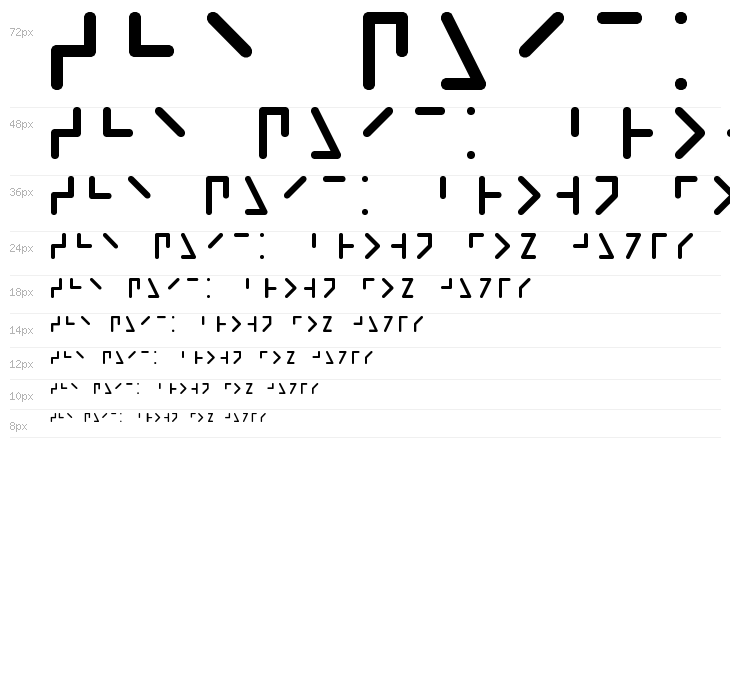 Braille-line Waterfall