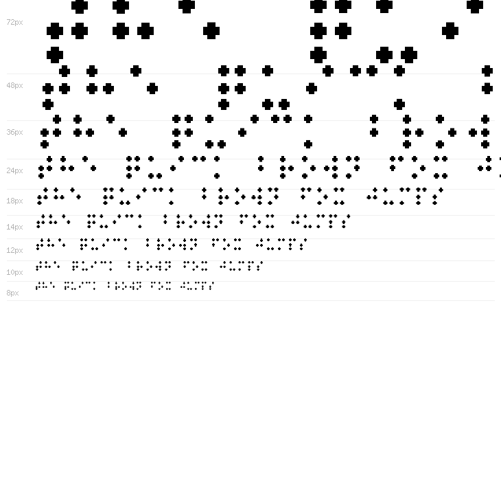 Braille pixel hc Waterfall