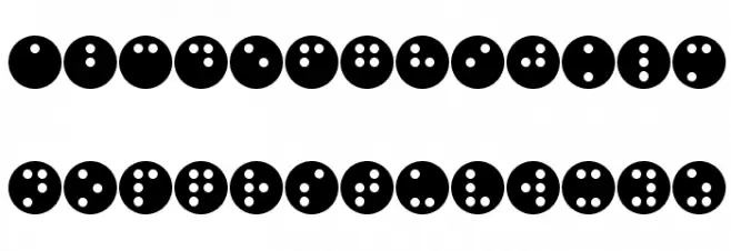 BrailleHeadline Caratteri MAIUSCOLE