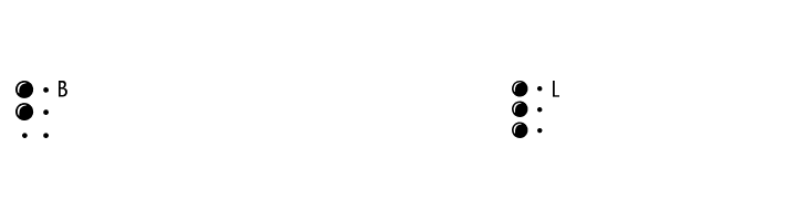 BrailleLatin  Frei Schriftart Herunterladen