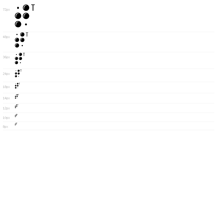 BrailleLatin Waterfall