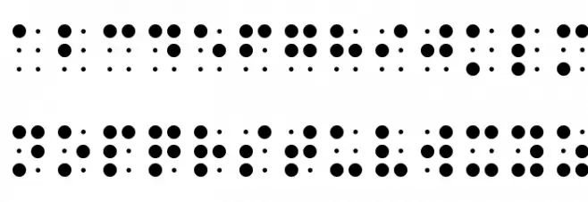 Braille Font Litere mici