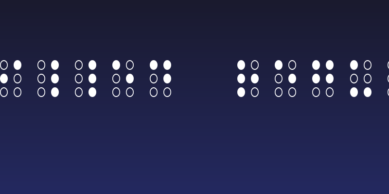 Brailled Regular Social Header