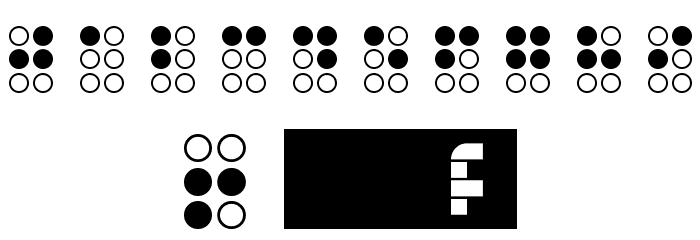 Braillefont Regular Font OTHER CHARS