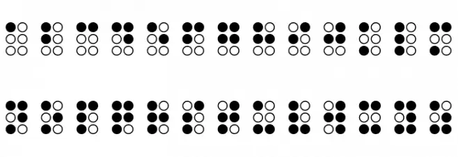 Braillefont Regular Schriftart Groß