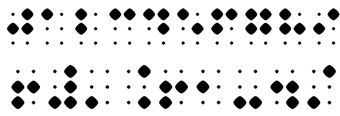 Braillenum Bold Font OTHER CHARS