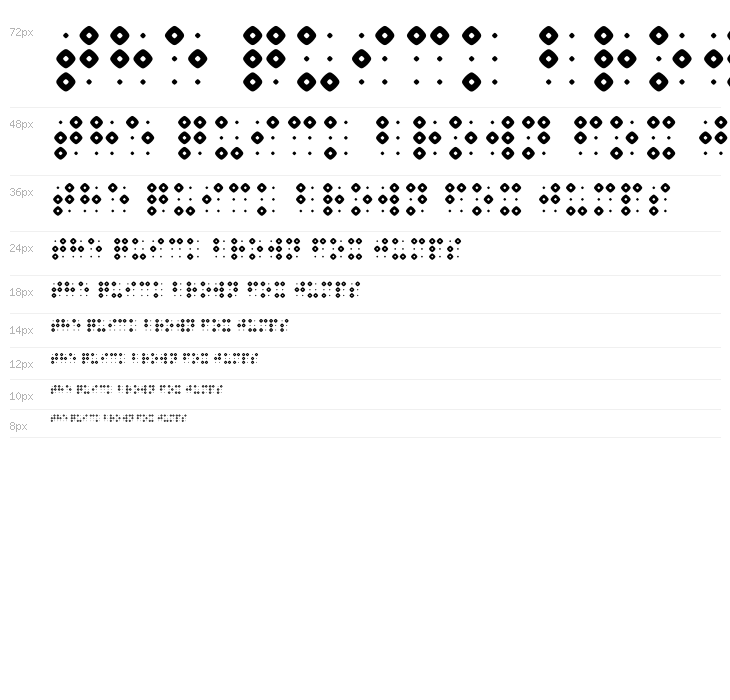Braillenum Hollow Bold Waterfall