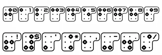 Brailler Light Regular Font OTHER CHARS