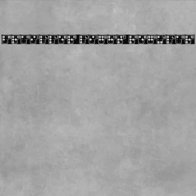 Brailler Light Regular Font examples