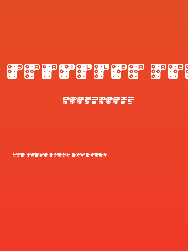 Brailler Regular Poster