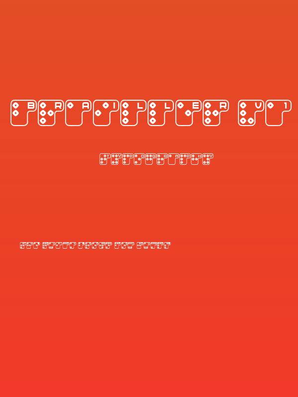 Brailler V1 Light Regular Poster