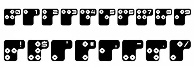 Brailler V1 Regular Font OTHER CHARS