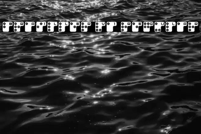 Brailler V1 Regular Font examples