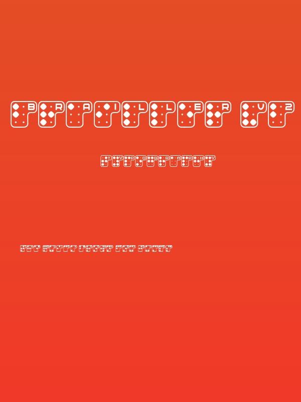 Brailler V2 Light Regular Poster