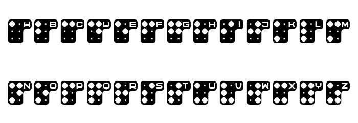 Brailler V2 Regular Font LOWERCASE
