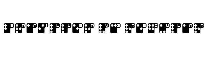 Brailler V3 Regular  Free Fonts Download