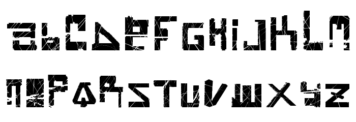 Brain Damage Font LOWERCASE