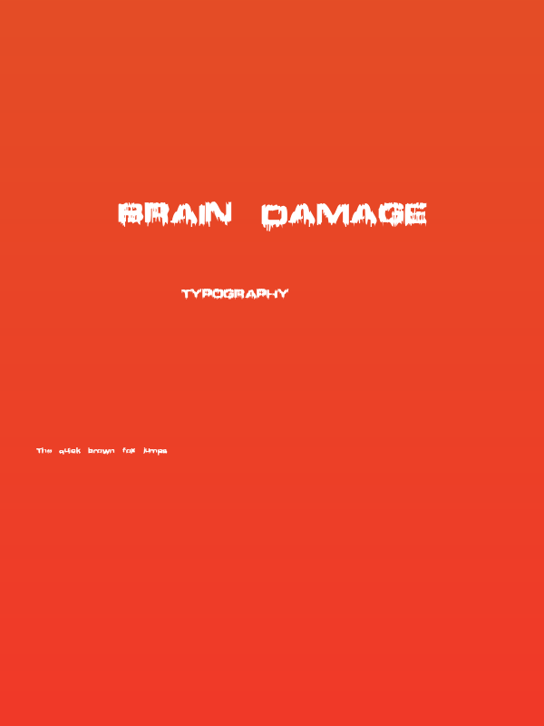 Brain Damage Poster